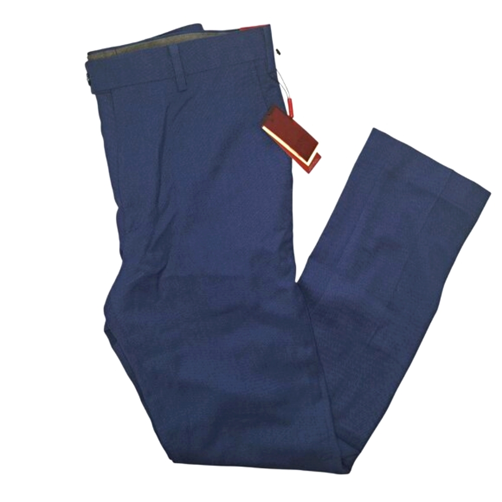 NEW Adolfo Navy Blue Slim Fit Stretch Trousers Size 32x32